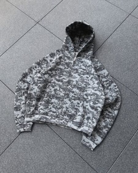 A Mertra Camo Hoodie Black